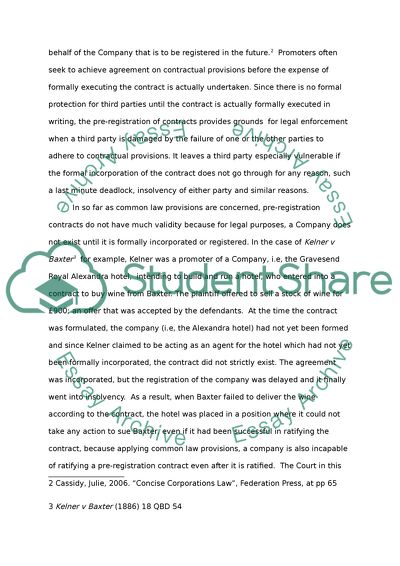 Analysis of Companies and Partnership Law Cases