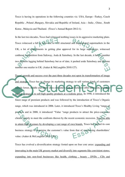 Tescos Competitive Marketing Strategy