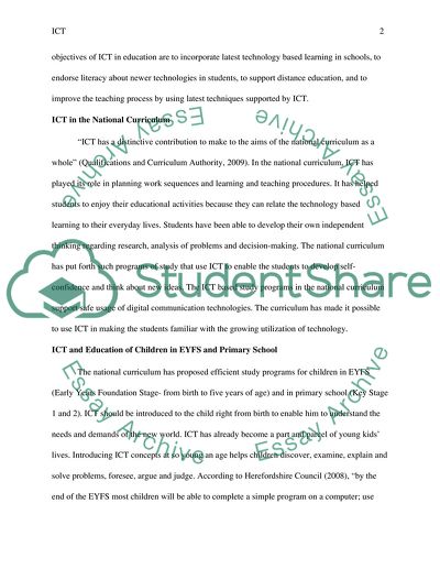 Role of ICT in Young Childrens Education