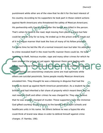 Research paper on William Hartnell and Tiburcio Vasquez