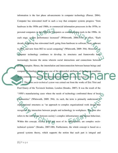 Socio-Technical System: Trust and Identity in Socio-Technical Gap