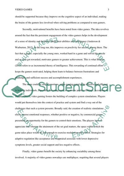 The Cognitive Benefits of Video Games