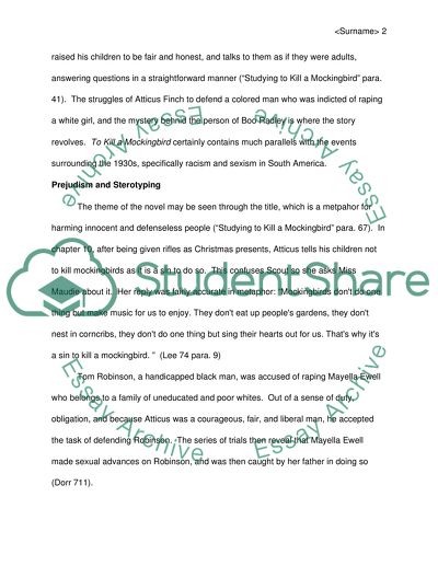 To Kill a Mockingbird: The Influences on Harper Lees Life