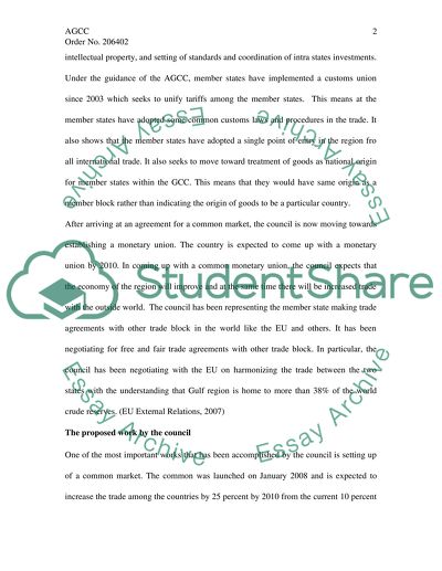 The mission of Arabian Gulf cooperation council