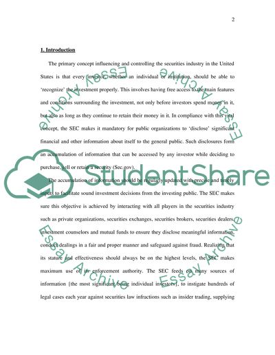 How the SEC has played an important role in accounting standards