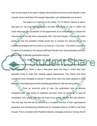 Bailout Plan: $2.5 Trillion and a Strong Hand