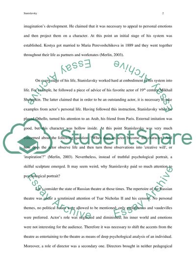 Innovative Stanislavskys System