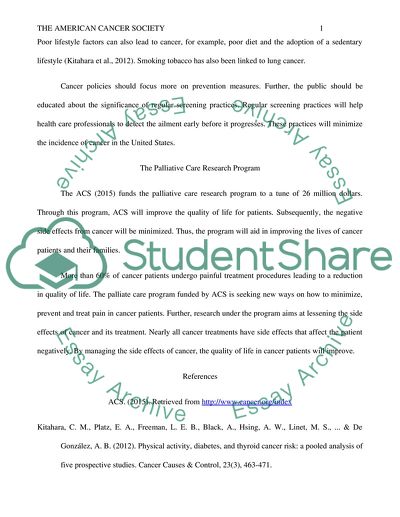 The American Cancer Society