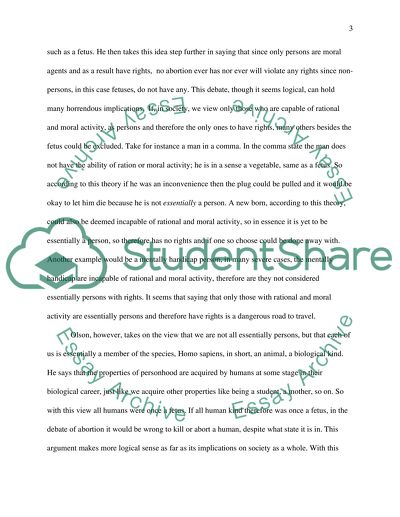 Ontology and the Morality of Abortion