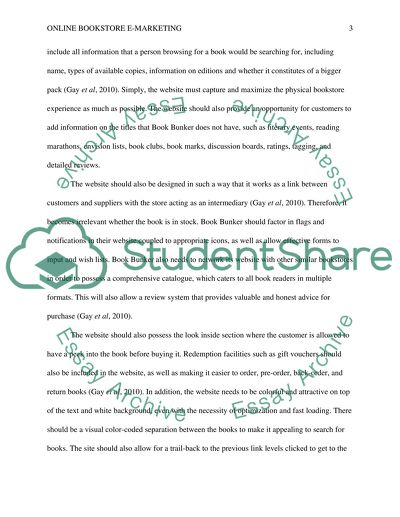 Online Bookstore E-marketing