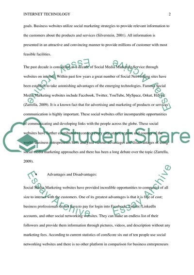 Internet Technology, Marketing, and Security