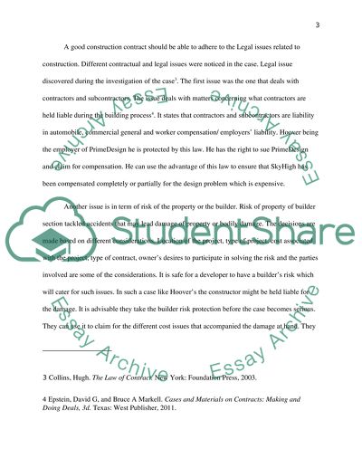 Construction Contracts in Context: Legal and Contractual Issues