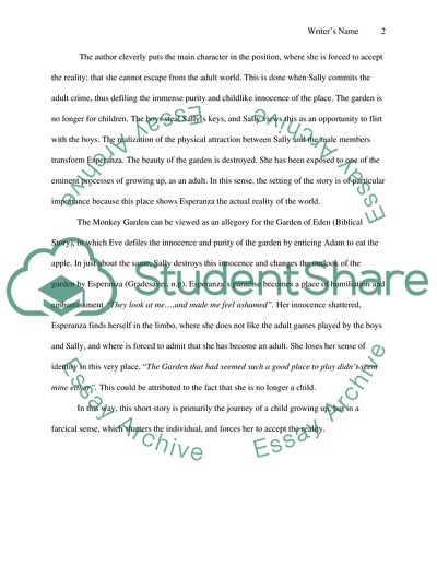 Analyzing a short story: