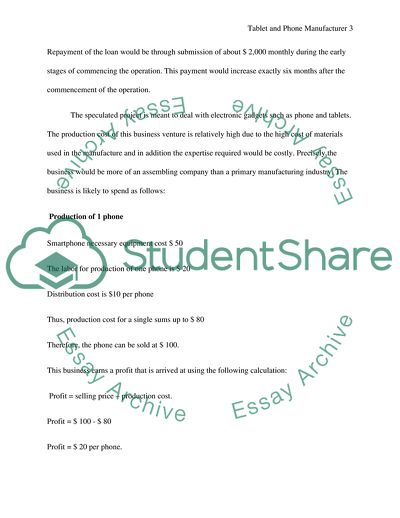 Tablet and Phone Manufacturer