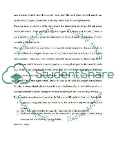 What Determines a Person Support or Opposition to Death Penalty