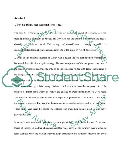 Walt Disney - Strategic Management