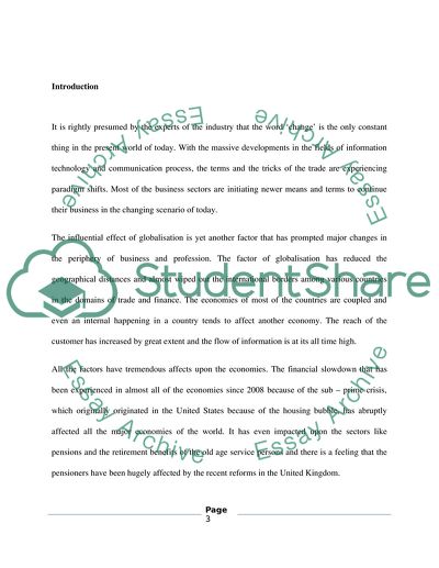 The Pensions Environment in the UK