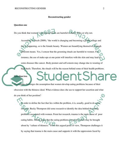 Reconstructing Gender