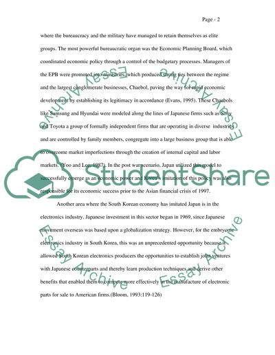 Japan as the Source of Inspiration for South Korean Business