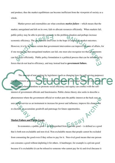 Governments Involvement or Role in the Marketplace - Managerial Economics