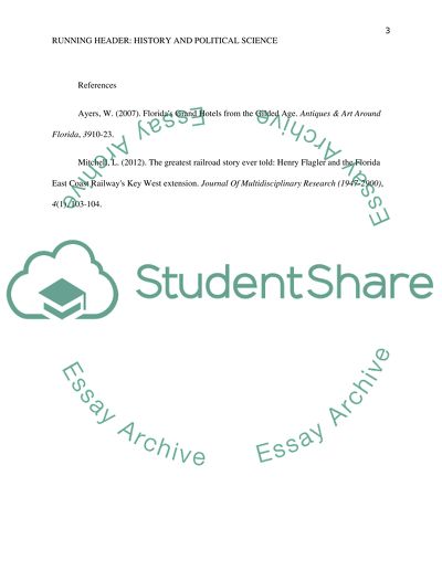 W 5 Discussion Board: Early 1900s 2-Introduction to Florida History