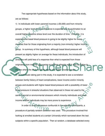 The Stress Level during the Public Speaking