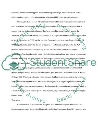 Difference in Nursing Competencies