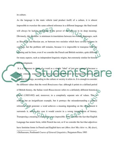 Cultural References in Translation