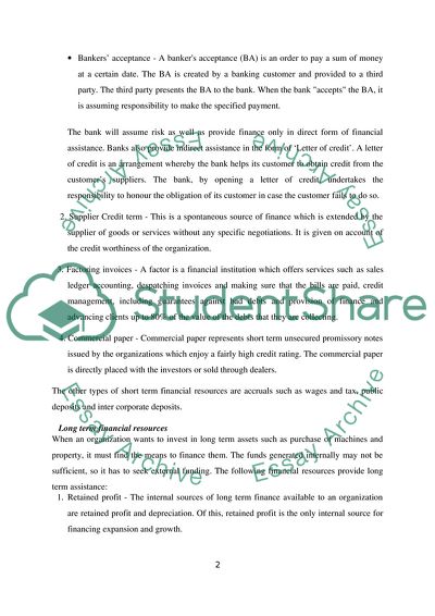 Managing and accounting for financial resources