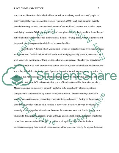 Race Crime and Justice: Australian Indiginous family violence