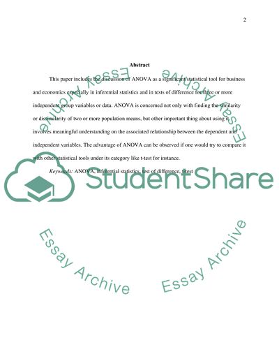 Statistics Term Paper