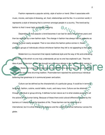 Fashion and identity relation