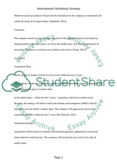 International Marketing Strategy