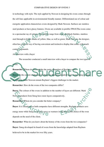 Comparative Design of Ovens by Mark Newson