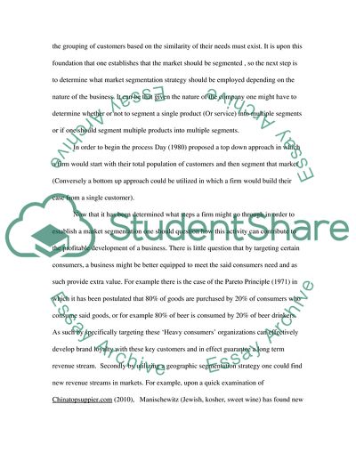 Market Segmentation and Modern Profiling Model