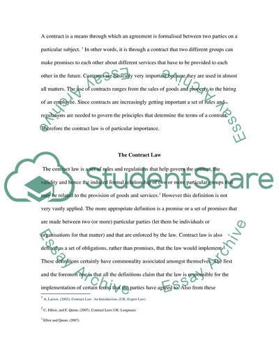 Contract Law in Perspective