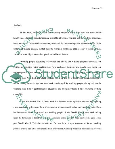 How have things changed in NYC for working people since the days of Working Class New York