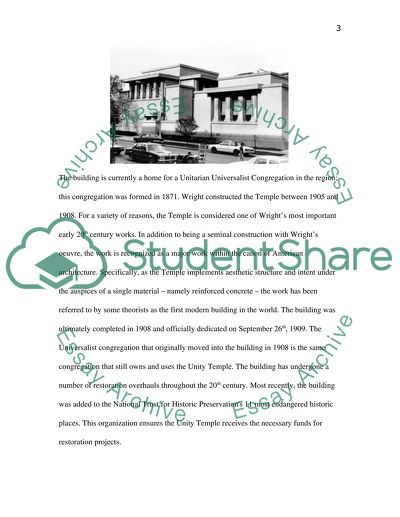 Architecture and Urban Design in the Chicago Area: Unity Temple