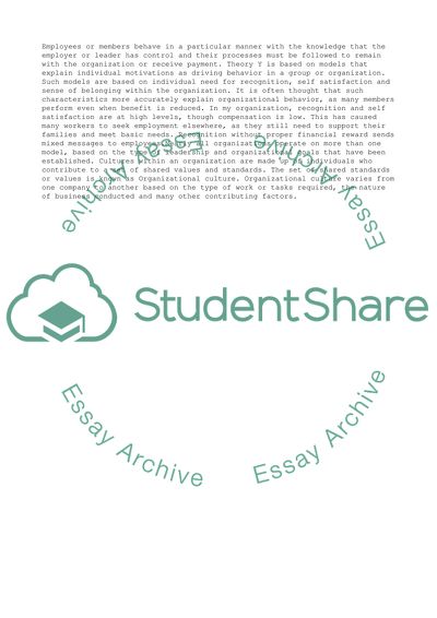 Organizational Behavior Terminology and Concepts