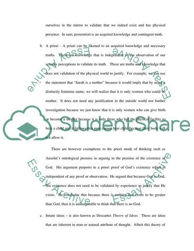 The Difference Between Empiricism and Rationalism
