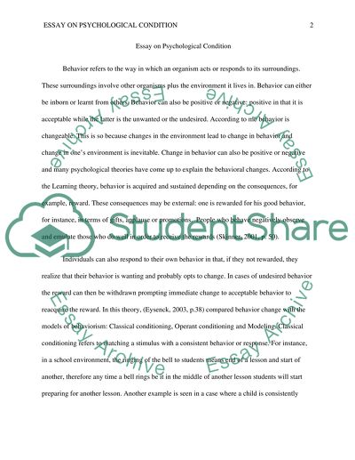 Psychological ondition