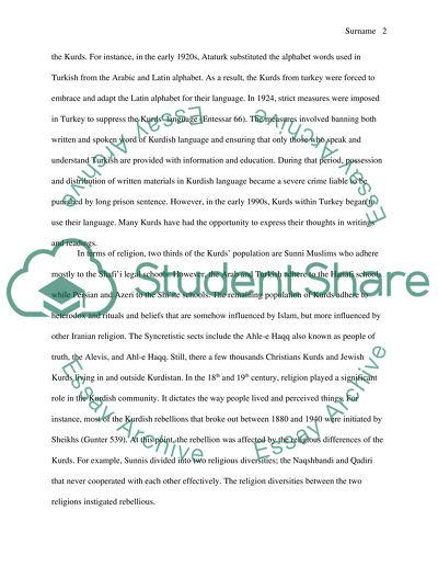 The Kurds A Stateless Nation