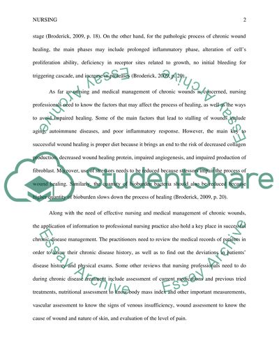 Chronic wound symptoms image