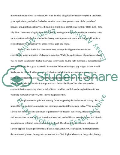 African slavery in the United States