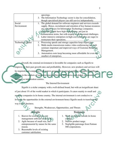 A Strategy for the Continued Growth and Profitability of the Client Firm