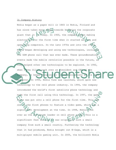 Nokia Financial Problems and Its Possible Solutions