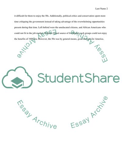 Americas Happy Days in the 50s