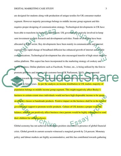 The Steeple Analysis ofa Cookery School and Textile Business