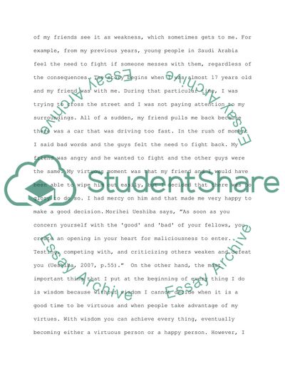 Happy and Virtuous Person