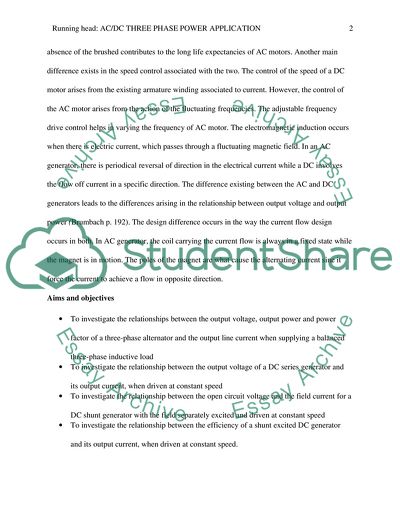 Electrical Power Applications